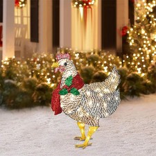 Light Up Chicken Christmas Decoration with LED Lights – Light-Up Chicken picture