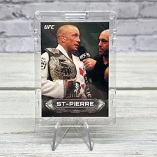 Georges St-Pierre 2014 Topps UFC Knockout Green NO. 6/99 Card #100 SSP Rare GSP picture