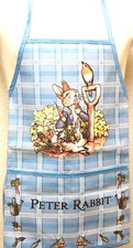 Beatrix Potter Peter is munching on carrots with Friends APRON 1996 picture
