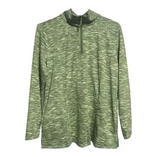 NWOT D&Co Active Green Quarter-Zip Shirt picture