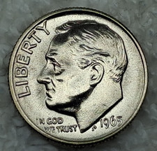 1965-P SMS Uncirculated Roosevelt Dime - from SMS set picture