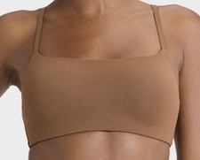 Auden NWT Luxury Collection Luxe Stretch Lightly Lined Scoop Bralette Caramel XL picture