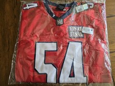 NWT WWE Official John Cena Final Match Football Jersey 54 Washington DC LARGE picture