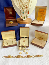 Vtg Gold Filled Jewelry Lot Krementz Amco Butterfly Sarah Coventry Matching Set picture