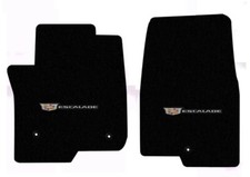 New 2021 - 2024 Cadillac Escalade Black 2 piece  Floor Mats Set  New Crest Logo picture