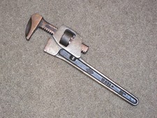 #30 Vintage AMPCO W-211 Bronze Adjustable Non-Sparking Safety Pipe Wrench Tool picture