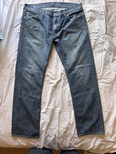 Levis 514 Straight Fit Mens Jeans 36x34 Medium Wash Blue Denim picture