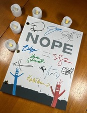Nope Script Signed- Autograph Reprints- Jordan Peele- Horror- Nope Screenplay picture