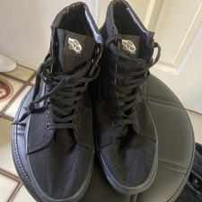 Vans Sk8-Hi Black High Top Sneakers Shoes Men’s 10.5 Women’s 12 picture