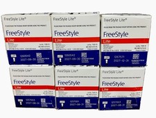 FreeStyles Lites Blood Glucose Diabetic Test Strips~*300~8/27~12/27~Same/Yellow picture