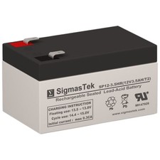 SP12-3.5 (T2) AGM Battery for APC BACK-UPS ES BE350G (12V 3.5AH) by SigmasTek picture