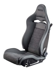 Sparco 00974ZNRSX SPX Carbon Fiber Reclining Seat Black Leather/Alcantara Left picture