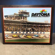 VTG 2004 Daytona International Speedway Tin Sign 12x16 1970s NASCAR Collector picture