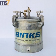 BINKS 83C-221 ZINC PLATED PRESSURE POT/PAINT TANK WITH AGITATOR 2.8 GALLON picture