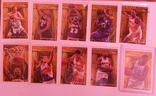 95-96 Topps NBA pan for Gold inserts 10 Card Lot Rare Mint Condition  picture