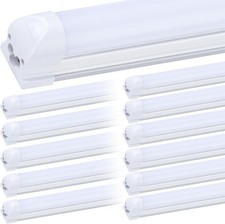 12 Pack 2FT LED Tube Light Fixture T8 Integrated 20W Frosted Lens 2400LM 6000K picture