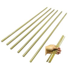 6PCS ZQToday Solid Brass Rods 3/16 x 12 Inch Brass Rod for Crafts 3/16 for Knife picture