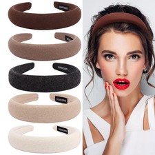Assorted Padded Headbands for Women and Girls - Fashion Solid Color Wide Turb... picture