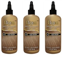 BL Bigen Semi-Permanent Haircolor #Lb4 Light Brown 3oz X 3 Packs picture