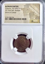 Emperor Galerius 305-311 AD Caesar Concordia NGC Certified Ancient Roman Coin picture
