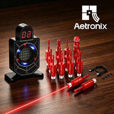 Dry Fire Laser Trainer Kit with Electronic Target, Vibration Activated, Indoor picture