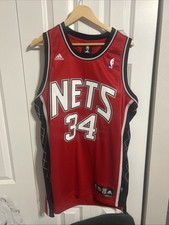 rare classic new jersey nets devin harris swingman jersey adidas mens Sz L picture
