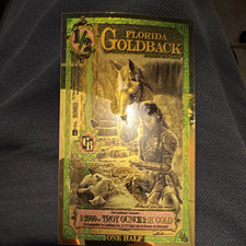 Goldback Inc. 2023 Florida Goldback 1/2 Goldback “TROY OUNCE 24K GOLD” /2000 picture