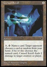 MTG English Cursed Scroll Light Play Normal Tempest picture