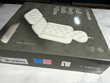 VOXOR Full Body Bathtub Pillow, White Synthetic Solid Bath Cushion picture