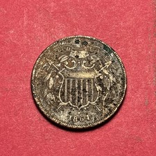 (1) Beautiful Antique 1864 Two Cent Piece VF-VERY FINE DETAIL picture