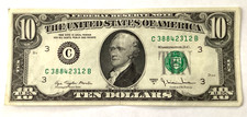 VINTAGE 1977A $10 Ten Dollar Bill Federal Reserve Note Philadelphia picture