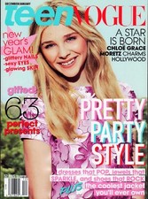 CHLOE GRACE MORETZ TEEN VOGUE MAGAZINE DECEMBER/JANUARY 2012 FREE USA SHIPPING picture