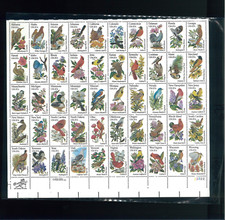 United States 20¢ State Birds & Flowers Postage Stamp #1953-2002 MNH Full Sheet picture