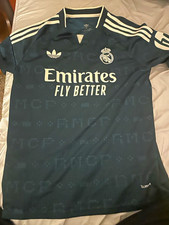 adidas Real Madrid Black Soccer Jersey Emirates Fly Better picture