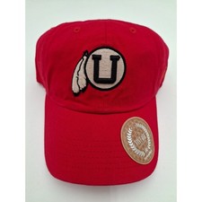 Utah Utes TOW Red Vintage Crew Adjustable Strapback Slouch Hat, New picture