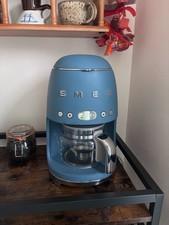 SMEG 50s Retro Drip Coffee Maker – Pastel Blue – 10-Cup – Clean, Works Great picture