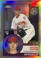 Shohei Ohtani 2018 Topps Chrome #83T-6 1983 RC Rookie Refractor (RC)🔥🔥 picture