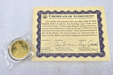 2025 Cook Islands Saint Gaudens $5 .9999 Fine Gold Eagle Coin COA picture