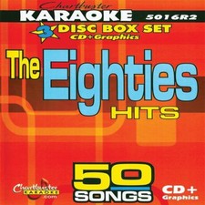 Chartbuster Karaoke CD+G The Eighties Hits 5016. 3 Disc in Case with Song List picture