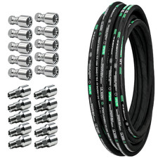 100ft 1/4 hydraulic hose 20PCS 1/4 NPT Male & JIC 37° Female Hose Fitting picture