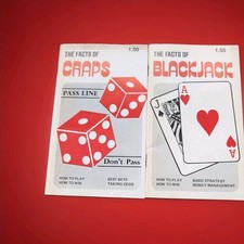 Vintage 1976 Facts of Blackjack & Craps Walter Nolan Las Vegas Gambling Books picture