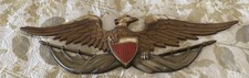Vintage Sexton USA Brass Tone Metal Eagle Wall Plaque 27