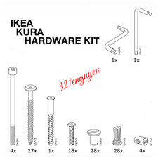 Genuine IKEA Replacement Hardware Parts Kit for Kura Reverable Bed picture
