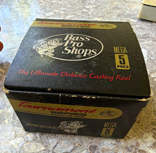 Bass Pro Shops Tournament Series Megacast Spinning Reel Size 20 5.0:1 3BB RD picture