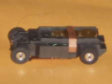 VINTAGE AURORA TJET  RECONDITION SOLID RIVET CHASSIS HO SLOT CAR   picture