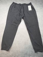 Lululemon At Ease Jogger Pants Mens 2XL Gray Textured Knit Stretch Lounge Casual picture