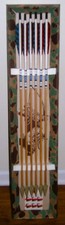 Vintage Never Used Box Of 6 Stemmler Arrows w/ Bear Broadheads Bleeders On Card picture