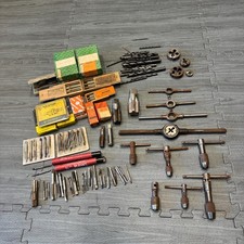 Vintage Greenfield Morse Tap & Die Set w/ Wrenches 125 Piece  LOT Machinist USA picture