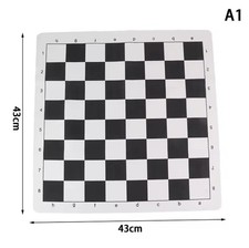 43cm/16.93inch International Chess Board Foldable Leather Fleece Material Gifts picture