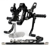 Aluminum Rearset Rear Set Black Footrest Pedal Fit For Yamaha MT-09 FZ-09 14-16 picture
